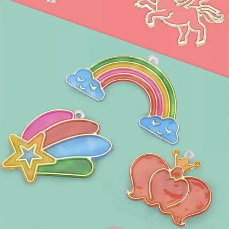 Kristall-Bastelset für Kinder – Gestalte Deine Eigenen Glitzer-Anhänger ab 3 Jahren