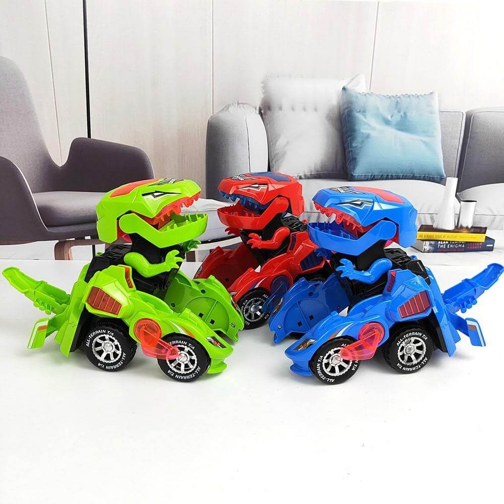 Transformierendes Dino Auto mit Licht & Sound – Spektakuläres Spielzeug für Kinder