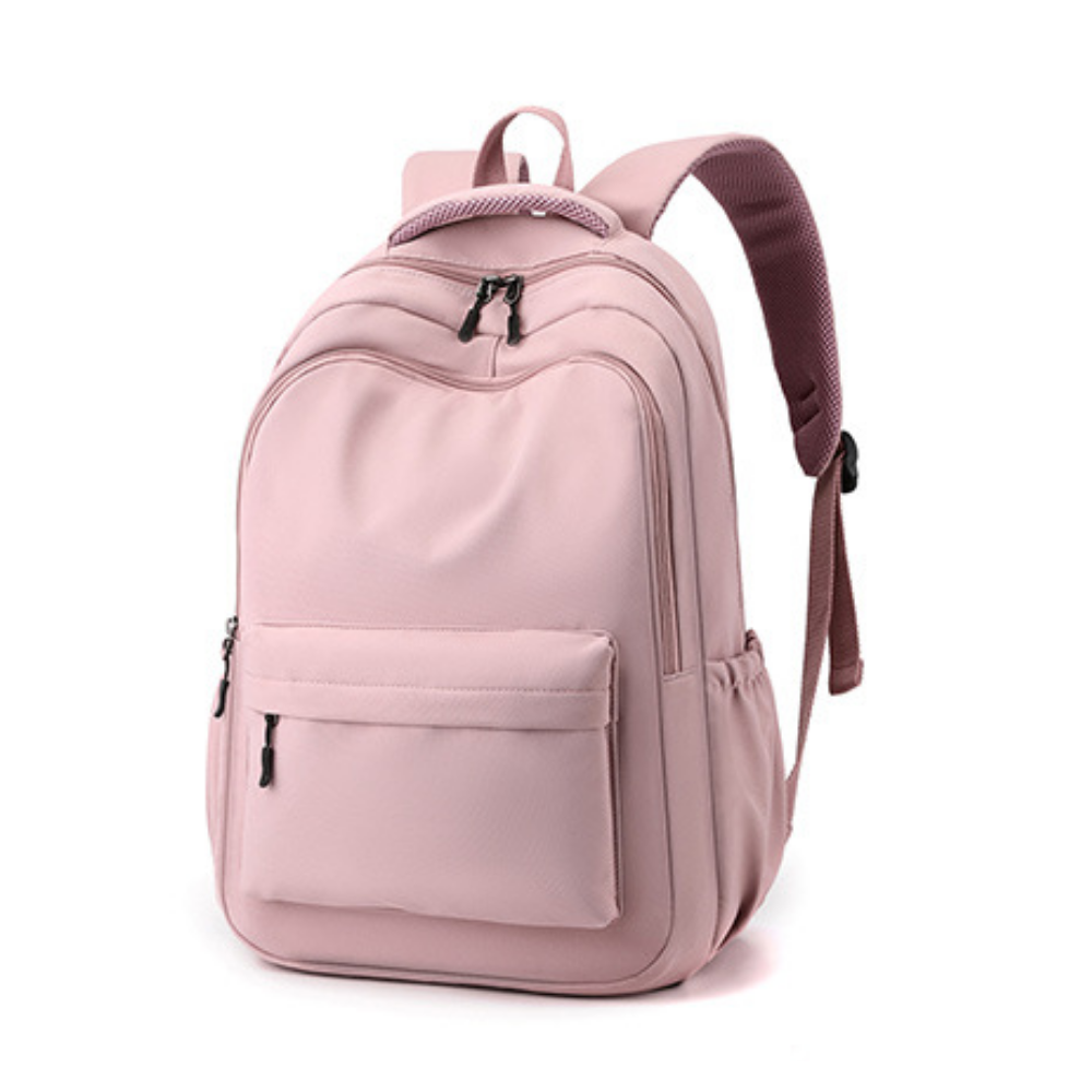 Laptop-Rucksack für Schüler mit Vorder- und Seitentaschen – Nylon, leichtgewichtig | Schultasche