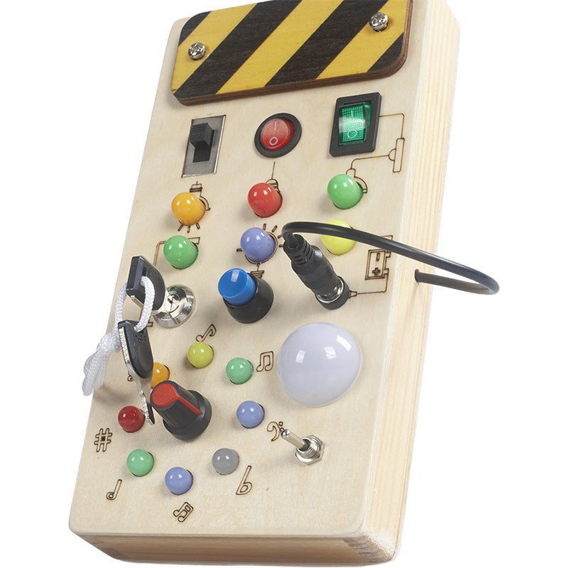 Interaktives Holzspielpanel für Kleinkinder – Pädagogisch & Sicher Entdecken