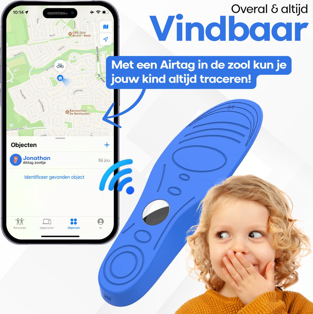 Kinder verfolgen mit AirTag? Unsichtbare Einlegesohle für sichere Ortung | TraceStep