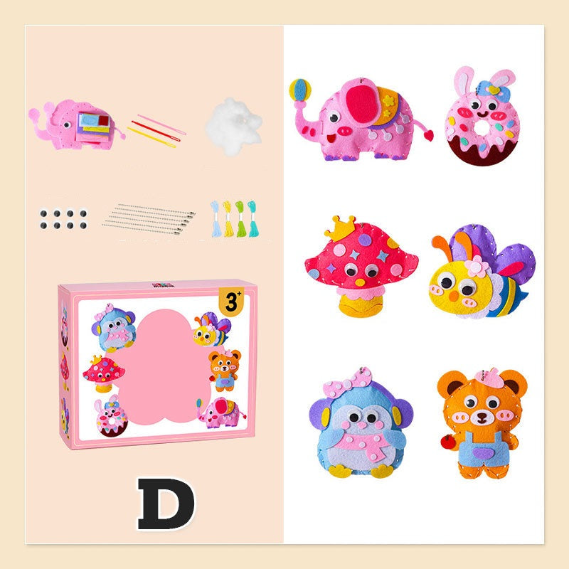 Kreatives Nähset für Kinder – Komplettes Tier-Bastelset mit Garn & Nadeln (ab 5 Jahren)