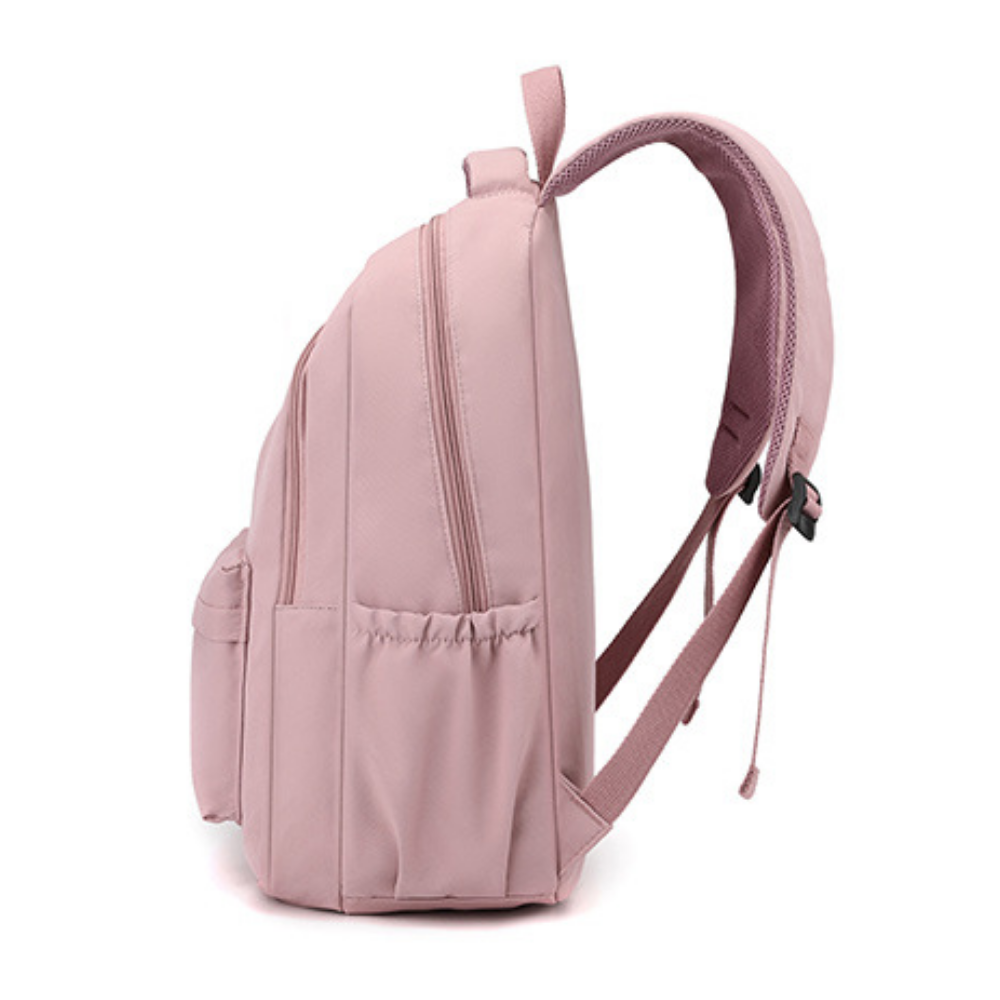 Laptop-Rucksack für Schüler mit Vorder- und Seitentaschen – Nylon, leichtgewichtig | Schultasche