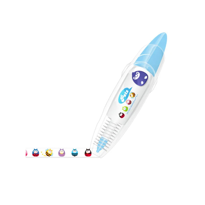 Dekorativer Stift mit Cartoon-Tape – Perfekt für Bullet Journals, Planer & Bastelarbeiten