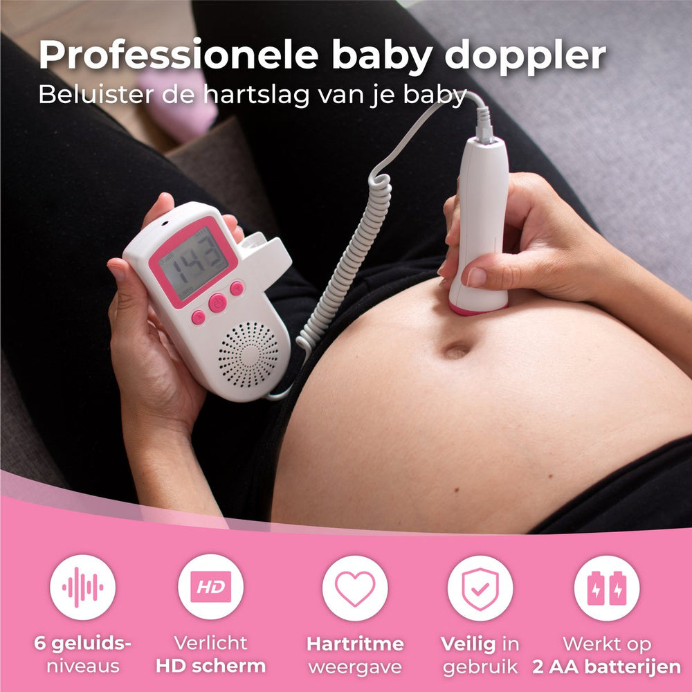 Baby-Doppler für zu Hause | Lausche dem Herzschlag deines ungeborenen Babys – Sicher & Zuverlässig