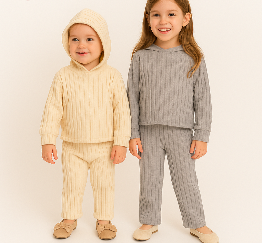 ComfortFit Trainingsanzug für Mädchen – Weich, Stretchy & Stilvoll für Aktive Kids 2–4 Jahre