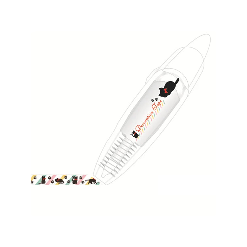 Dekorativer Stift mit Cartoon-Tape – Perfekt für Bullet Journals, Planer & Bastelarbeiten