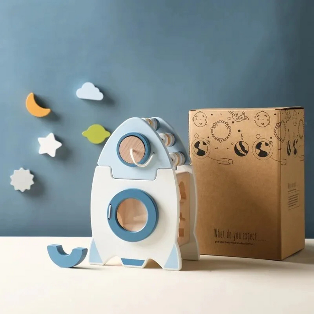 Pädagogisches Holz-Raum-Bauspiel | SpaceBuild Kreatives & Montessori Spielzeug