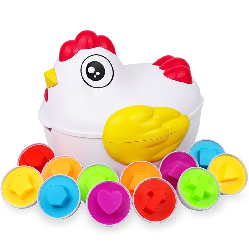 Lehrreiches Eier-Puzzle – Farben & Formen Sortierspiel für Kinder