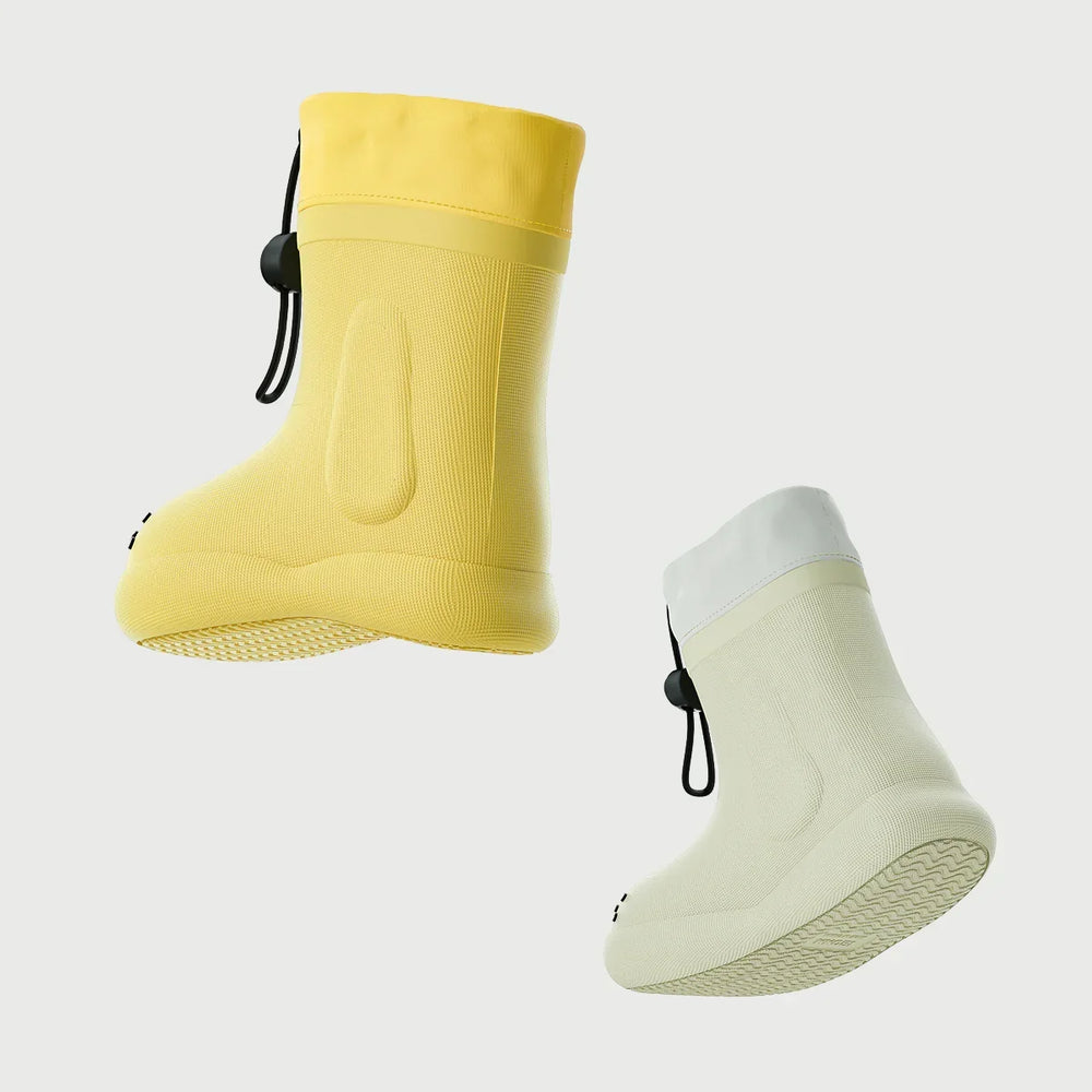 Gummistiefel mit Hundegesicht an der Spitze – wasserdichtes PVC, rutschfeste Sohle | Kinderstiefel