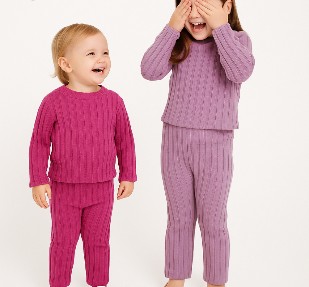 ComfortFit Trainingsanzug für Mädchen – Weich, Stretchy & Stilvoll für Aktive Kids 2–4 Jahre