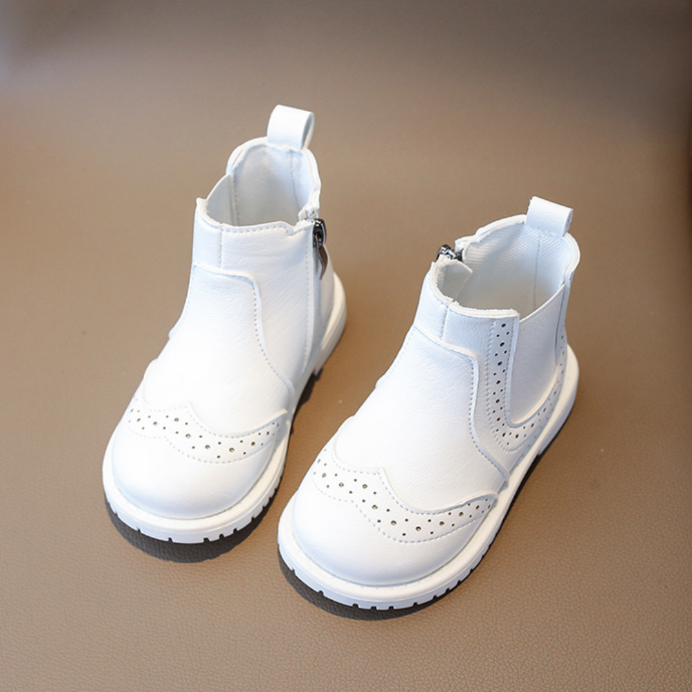 Kinderstiefel mit Reißverschluss – gepolsterte Innensohle, flexible Gummisohle | Stiefeletten
