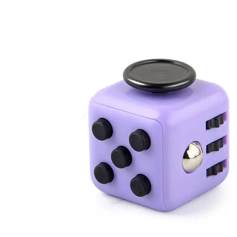 Fidget Cube mit 6 taktilen Seiten – leise Klickknöpfe, Stahlkugel, Taschenformat | Handspielzeug