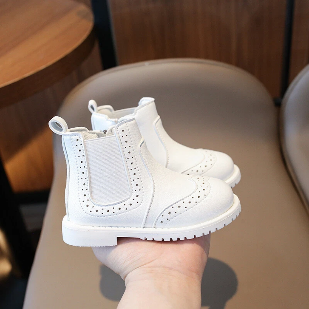 Kinderstiefel mit Reißverschluss – gepolsterte Innensohle, flexible Gummisohle | Stiefeletten