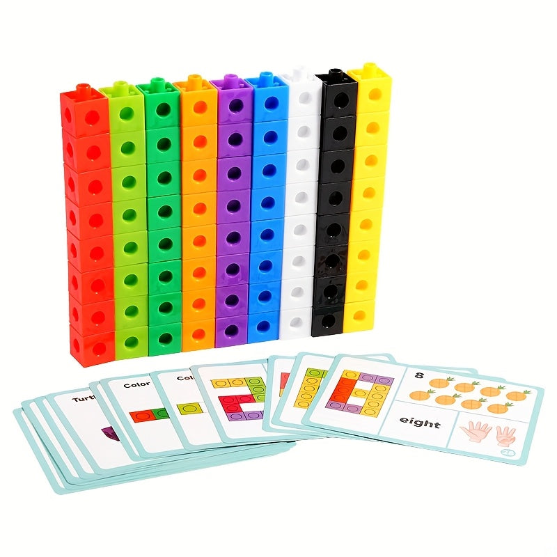 Lehrreiches Lernbausteine-Set – Bauklötze zum Zählen & Kreativem Spielen