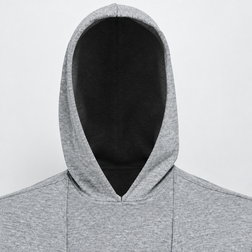 Herren-Hoodie mit Babytasche aus Baumwolle – Kapuze, lange Ärmel, lockere Passform | Papa-Pullover