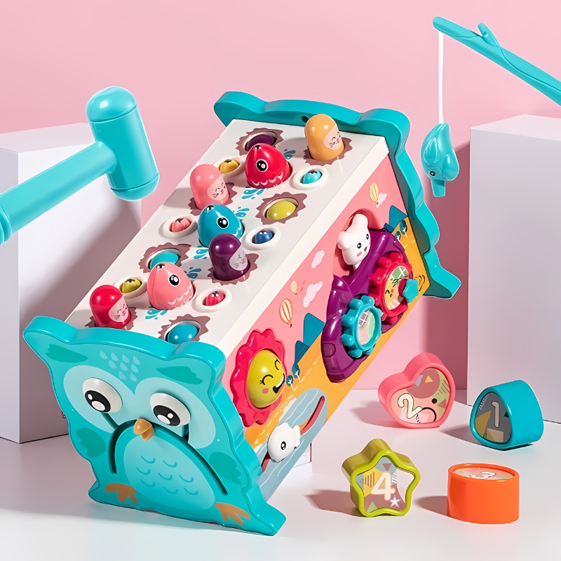 Montessori-Hammerbrett aus Holz – Pädagogisches Spielzeug für Kleinkinder (2–5 Jahre)