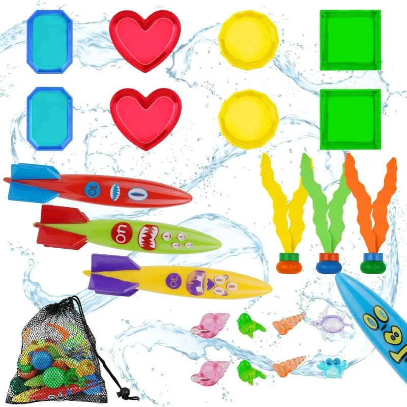 Tauchset für den Pool – Buntes Tauchspielzeug für Schwimm- & Tauchspaß