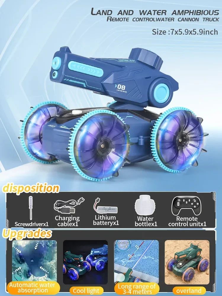 RC Amphibien-Auto – Ferngesteuertes Wasser- und Landfahrzeug für Kinder