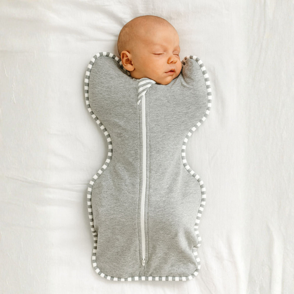 Pucksack mit Arms-up-Position – Zwei-Wege-Reißverschluss, dehnbare Baumwolle | Babyschlafsack