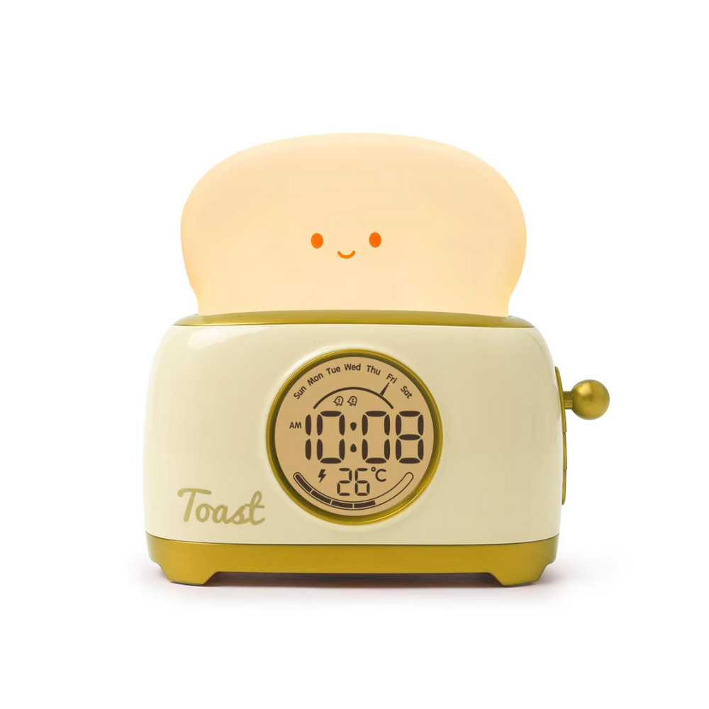 GlowToon Kinderwecker mit Nachtlicht – Wiederaufladbares LED-Licht & Alarm für das Kinderzimmer