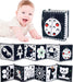 Kontrastbuch für Babys in Schwarz-Weiß-Rot – weicher Stoff, ab Geburt | Montessori Babybuch