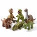 Dinosaurier-Kuscheltier aus weichem Plüsch – sechs Figuren, freundliches Gesicht | Stofftier