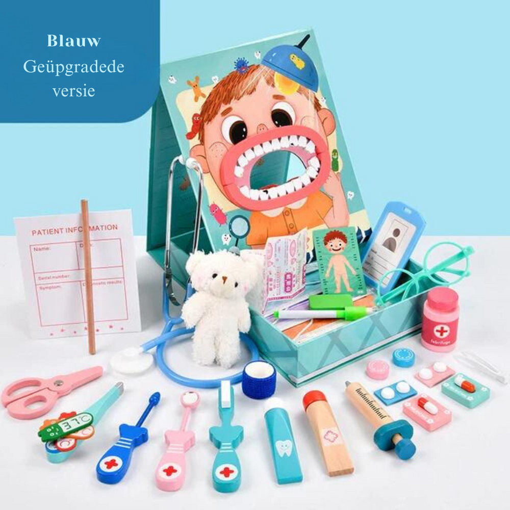 Dr. Dentist Spielset – Pädagogisches Rollenspiel für Kinder mit Zahnarztinstrumenten