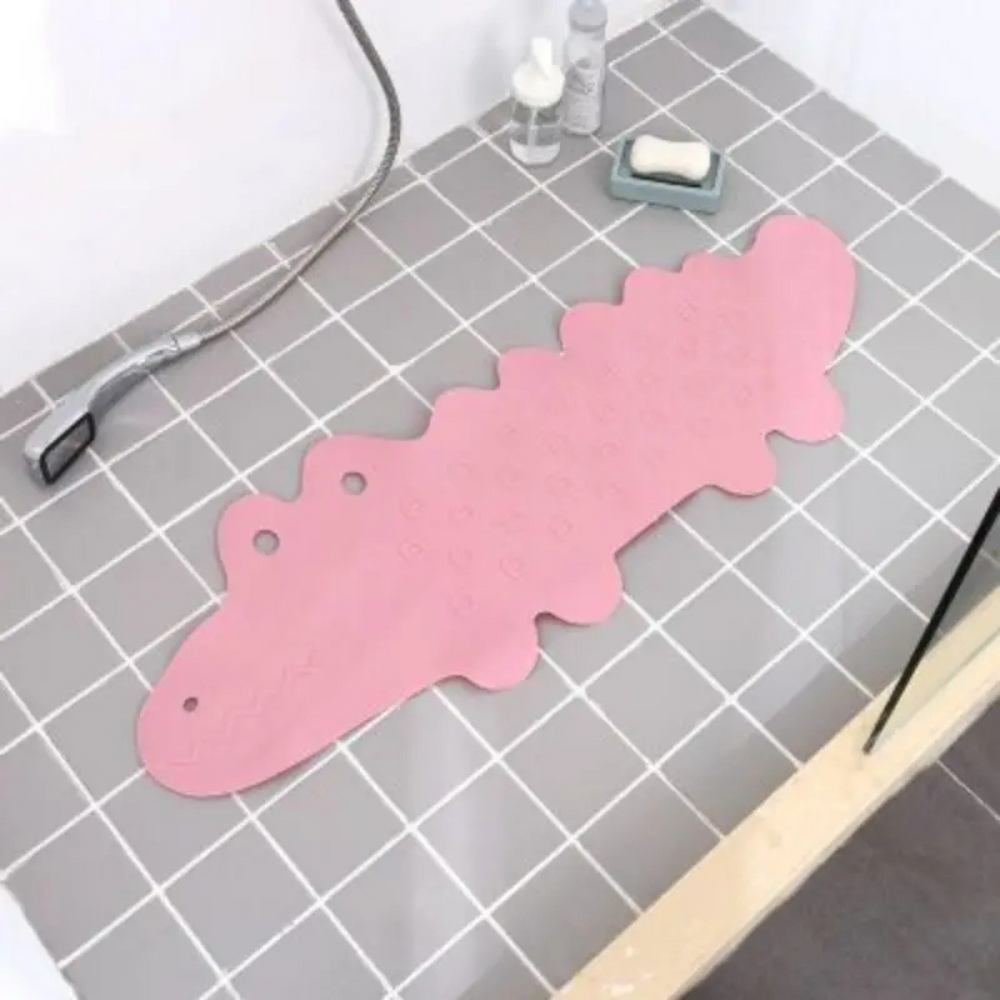 Sichere Anti-Rutsch-Badematte für Kinder | SplashSafe Krokodil Design | Stabil & Langlebig