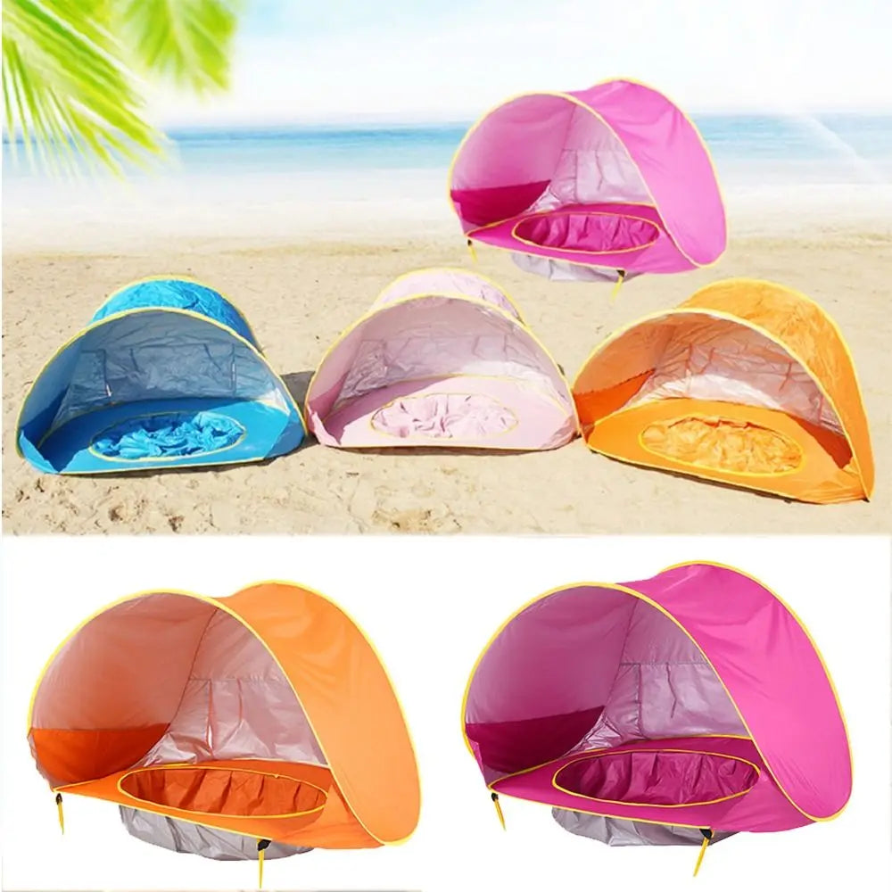 SunShade BabyTent™ – Tragbares Strandzelt mit Planschbecken und UV-Schutz für Babys