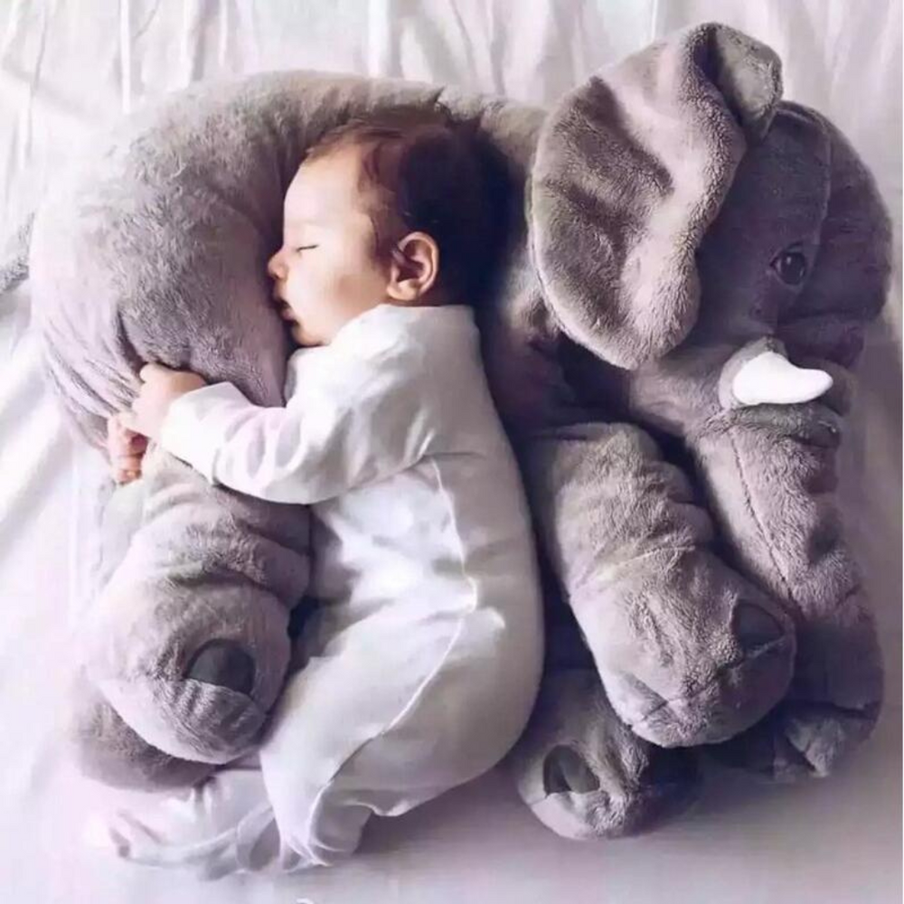 Plüschelefant Kuschelkissen – extra weich, atmungsaktiver Stoff, ab 0 Monaten | Kuscheltier Baby