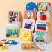Magnetisches Busy Board Montessori aus Holz – 12 Aktivitäten zur Wahl, kompakt | Aktivitätsbrett