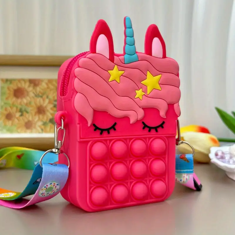 SparkleUnicorn Pop-it Rucksack – Magischer Einhorn-Rucksack für Kinder | Stressabbauend & Spielerisch