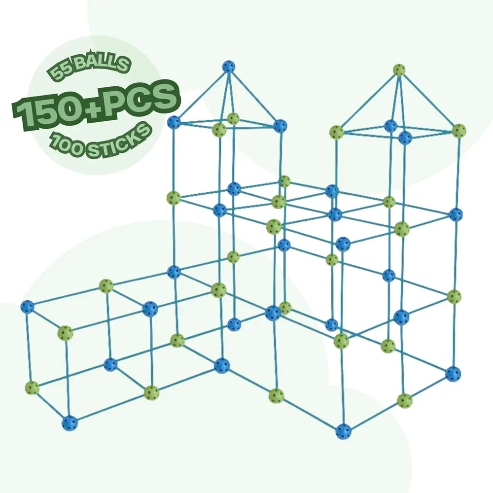 Kinder-Bauset für Burgen & Zelte – Kreatives Spielzeug für drinnen & draußen | Ab 4 Jahren