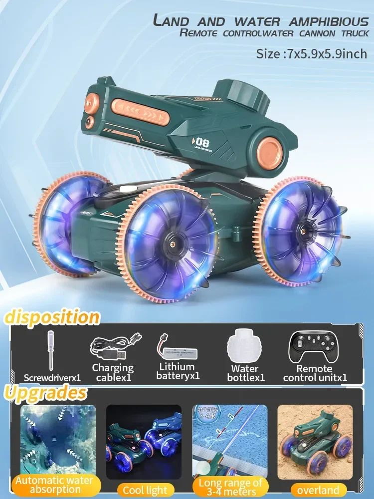 RC Amphibien-Auto – Ferngesteuertes Wasser- und Landfahrzeug für Kinder