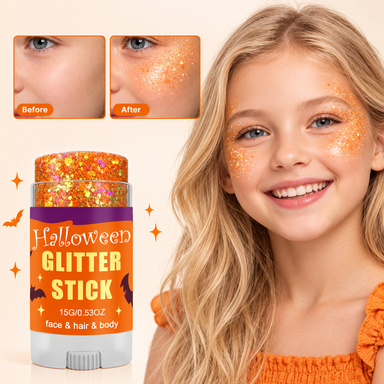 Glitzerstift für Gesicht, Haar und Körper – Drehmechanismus, 15 g, ab 3 Jahren | Partyglitzer