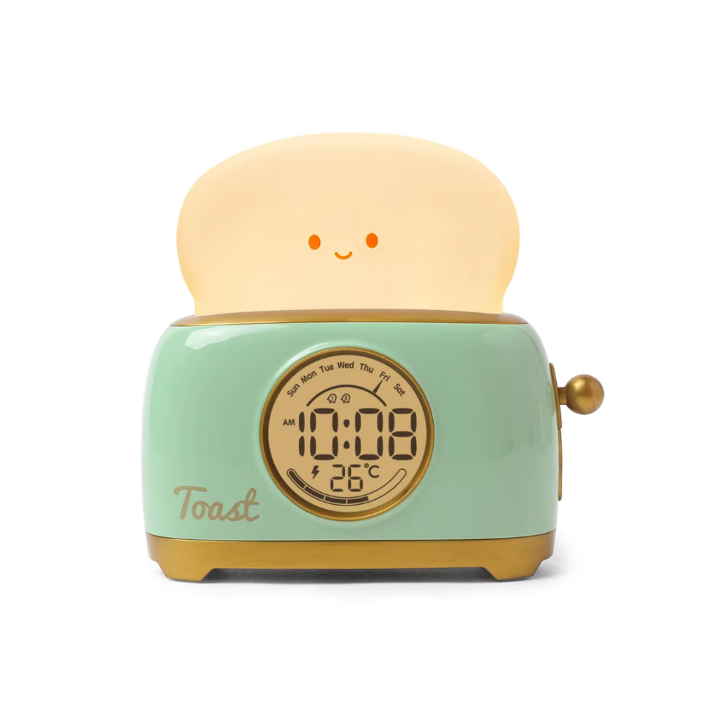 GlowToon Kinderwecker mit Nachtlicht – Wiederaufladbares LED-Licht & Alarm für das Kinderzimmer