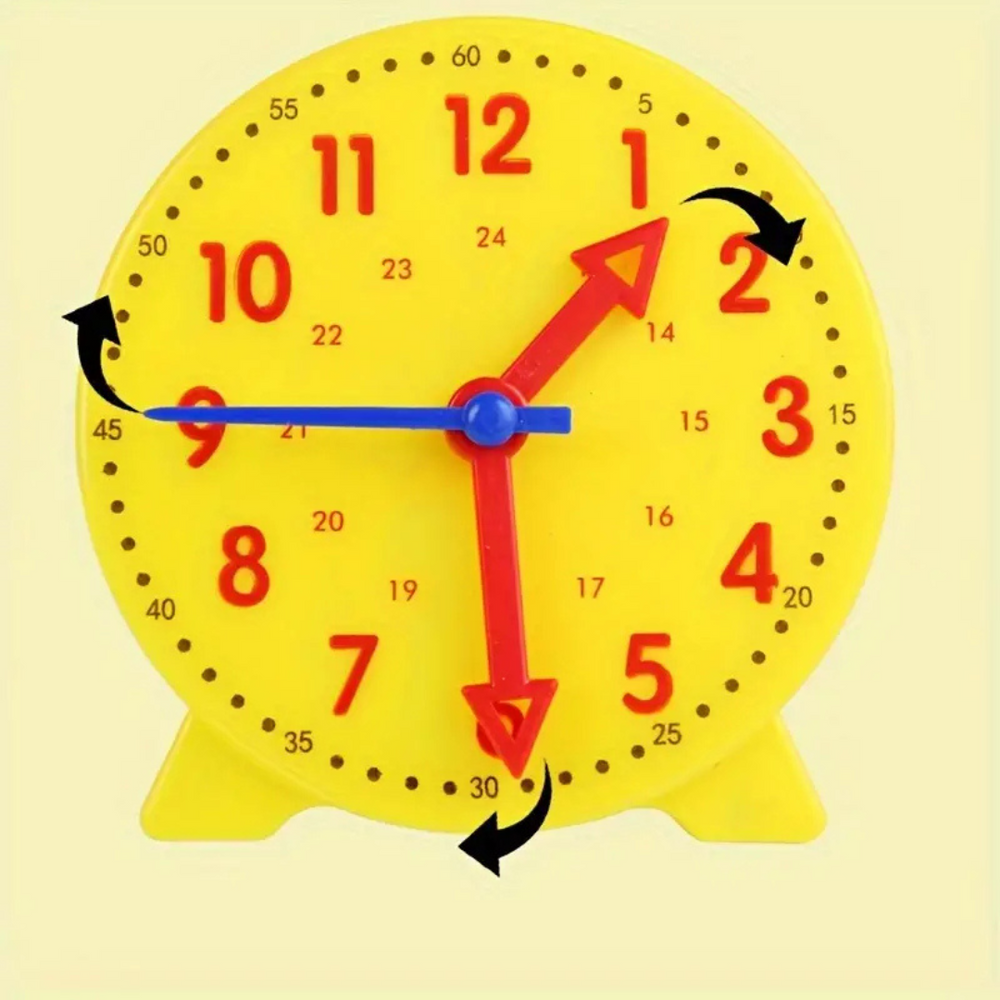 Montessori Uhr Lernen – Pädagogisches Spielzeug für Kinder ab 3 Jahren – Spielerisch Uhrzeit & Zeitverständnis