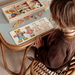 Holz-Anziehpuzzle Bär mit 100 Outfits – Buchenholz, Aufbewahrungsbox, ab 2 Jahren | Steckpuzzle