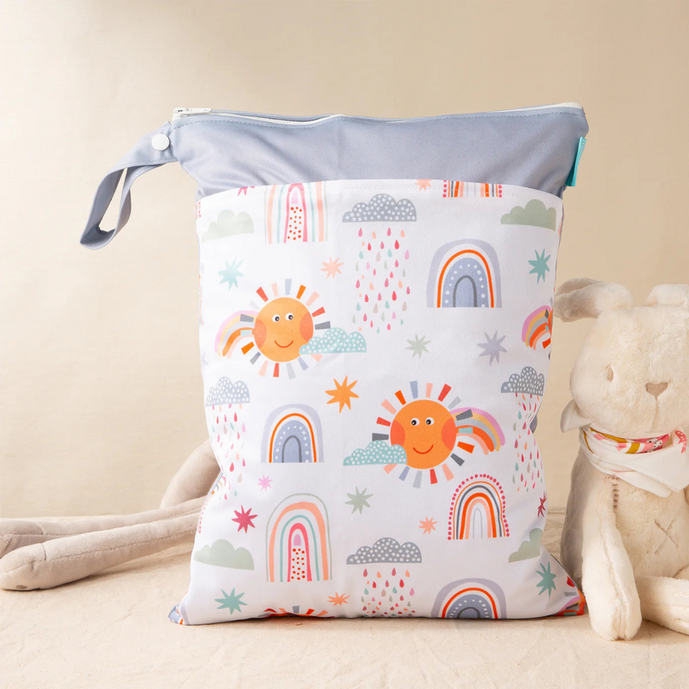 Wiederverwendbare Wasserdichte Windeltasche – Ideal für Unterwegs & Zuhause (Waschbar & Geruchsneutral)