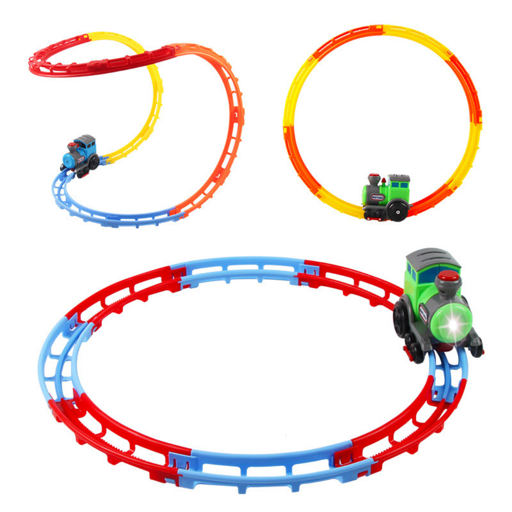 Flexibles Kinder-Eisenbahnset – Selbst Bauen, Mit Licht & Sound | LumoRail Zugset