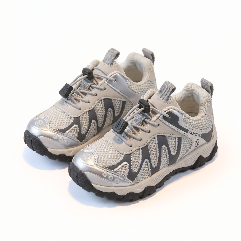 Kindersneaker aus Mesh mit rutschfester Sohle – Gummizug, verstärkte Spitze | Sportschuhe