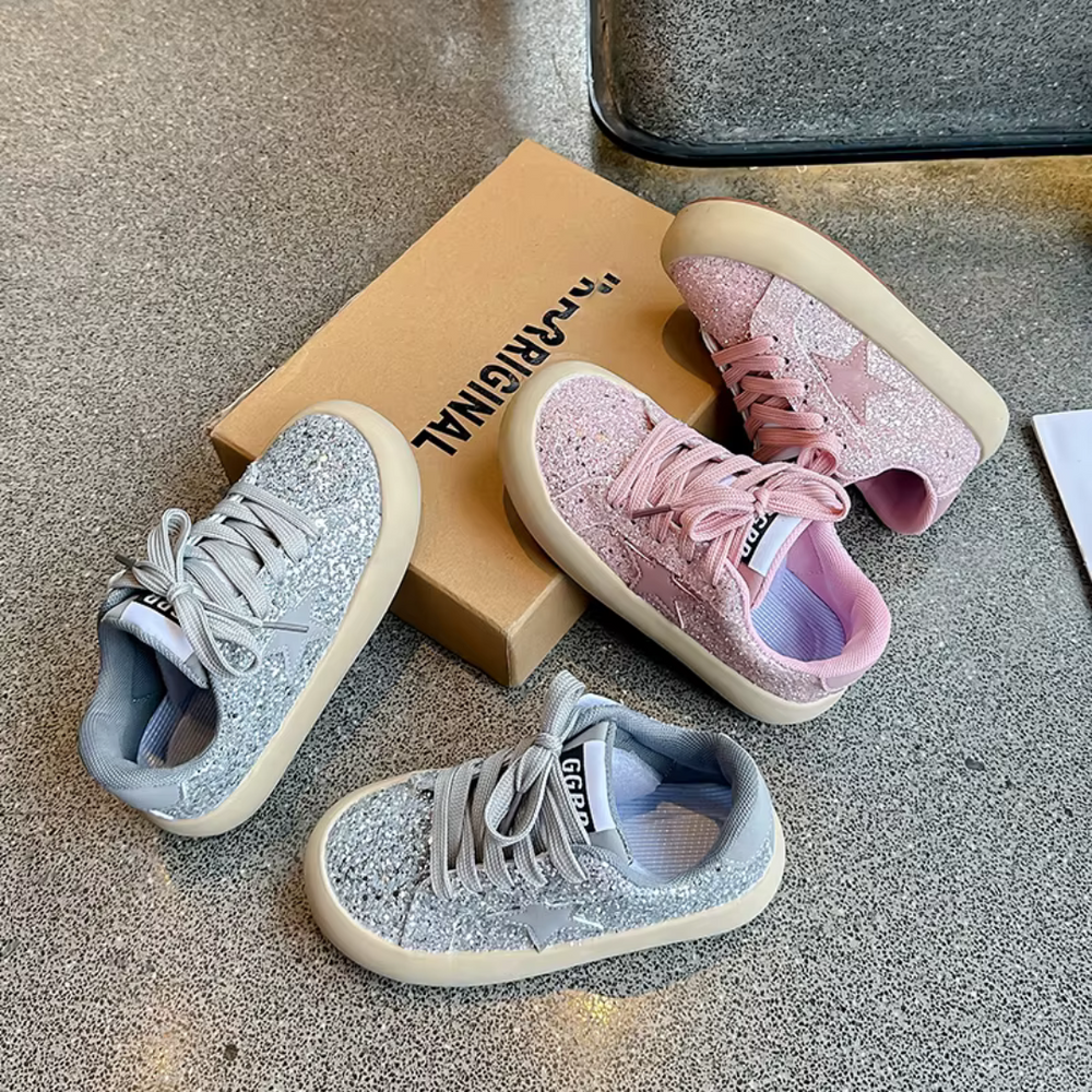 Glitter Sneakers Mädchen – Bequeme & Stilvolle Kinderschuhe | Lumina Kids