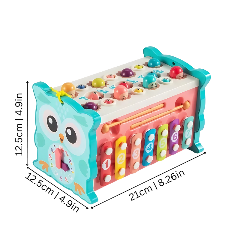 Montessori-Hammerbrett aus Holz – Pädagogisches Spielzeug für Kleinkinder (2–5 Jahre)