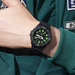 Sportuhr für Kinder analog mit Silikonarmband – große Ziffern, Zahnrad-Lünette | Jungenuhr
