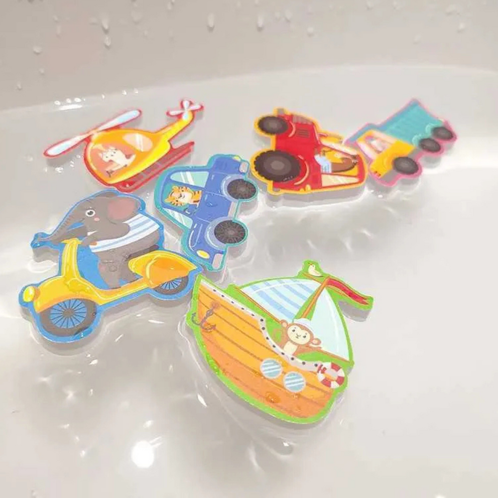 Badpuzzle Tiere für Baby & Kleinkind – Schaumstoff-Badespielzeug Lernend & Schwimmend – AquaTierchen Set (20 Stück)