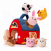 Bauernhof Spielset weich mit sechs Kuscheltieren – Geräusche, Texturen, Tragegriff | Babyspielzeug