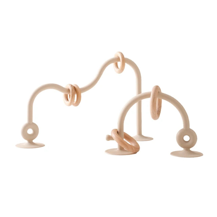 Stacky Fun Silikon Ring Tischspiel – Pädagogisches Spielzeug für Babys und Kleinkinder