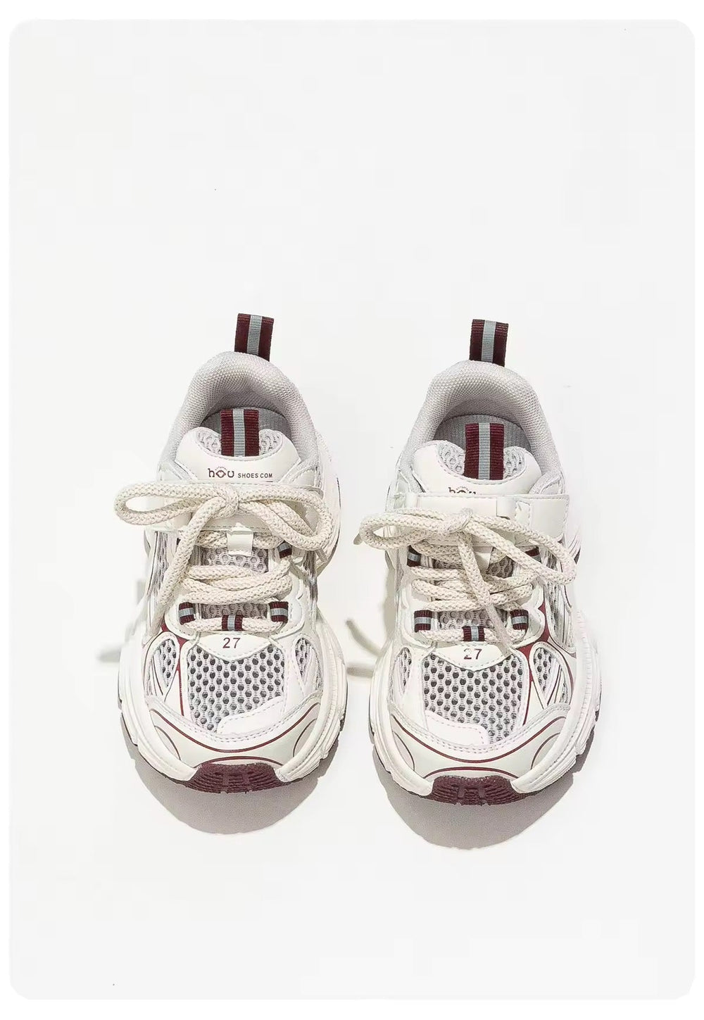 Bordeauxfarbene Kindersneakers ohne Schnürsenkel – Größe 26-33 | Atmungsaktiv & Leicht | Unisex Slip-on Schuhe