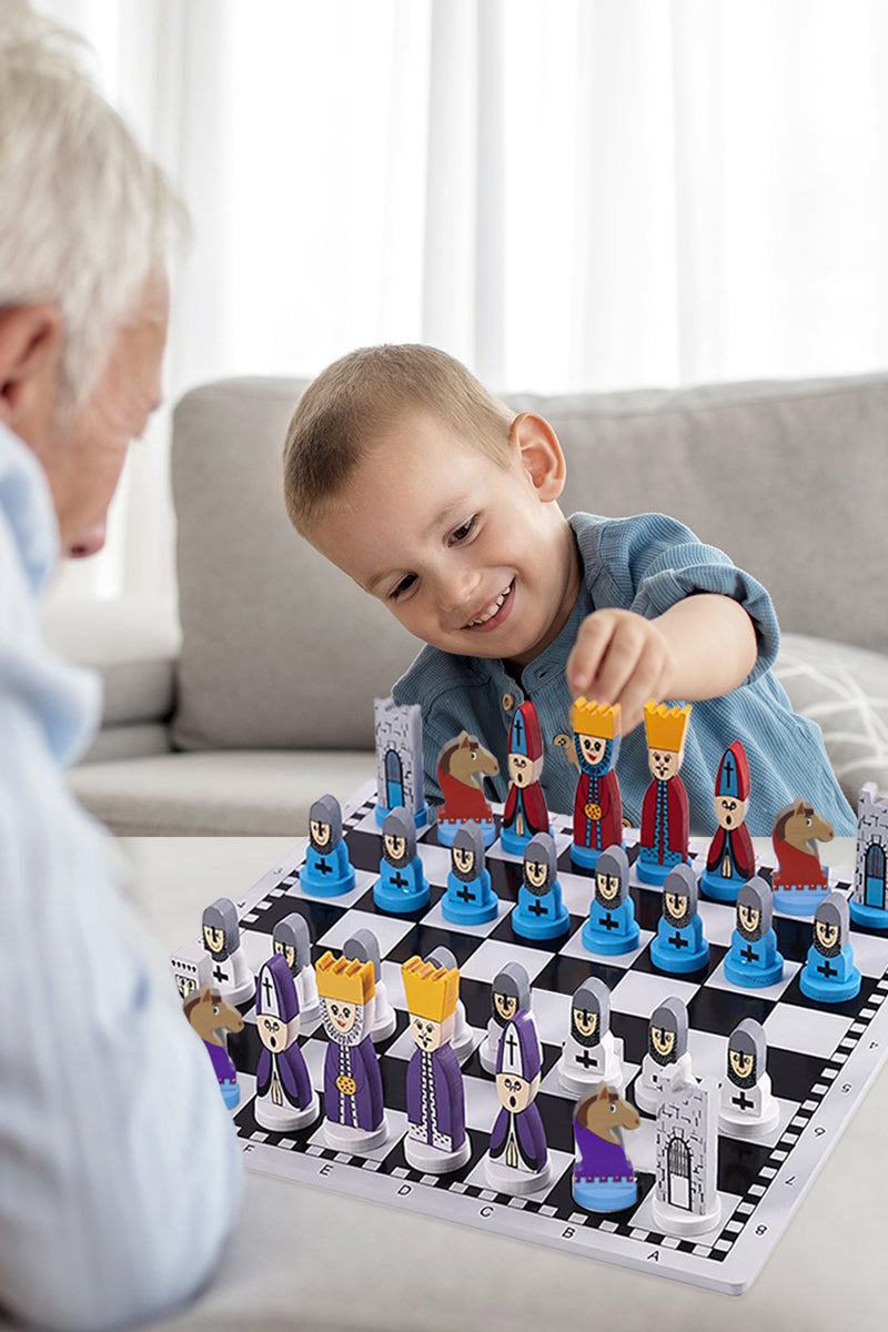 SlimStart Schachspiel für Kinder – Schach lernen und strategisches Denken entwickeln ab 3 Jahren